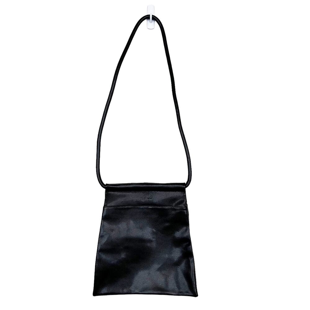 Tuci Italia Black Leather Crossbody Bag